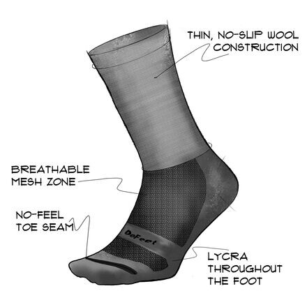 

Носки Wooleator Pro 3 дюйма с логотипом D DeFeet, зеленый