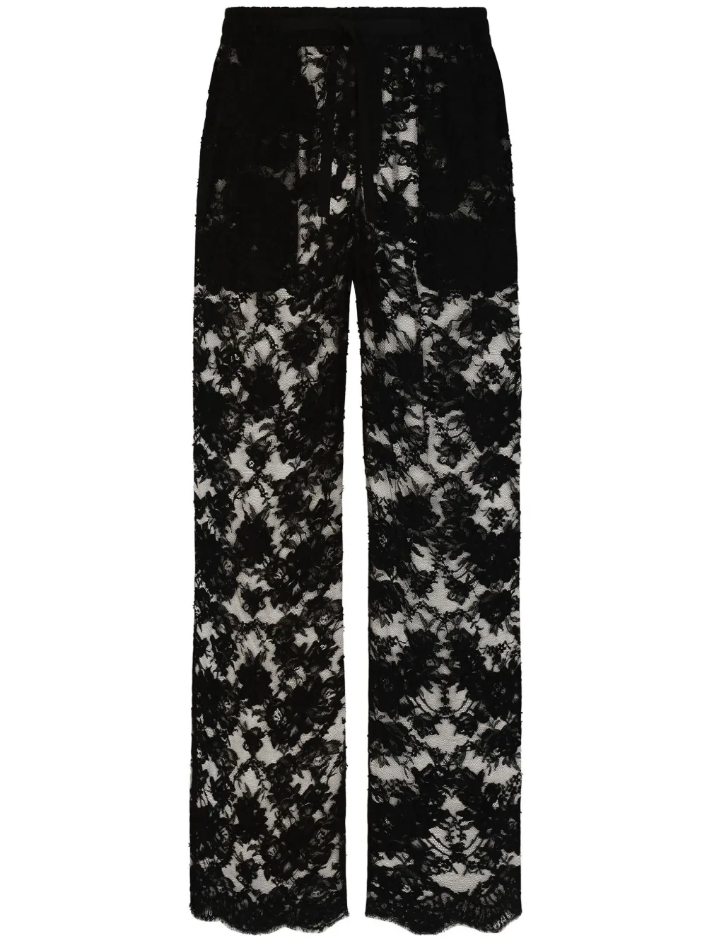 

Брюки широкого кроя DOLCE & GABBANA, черный