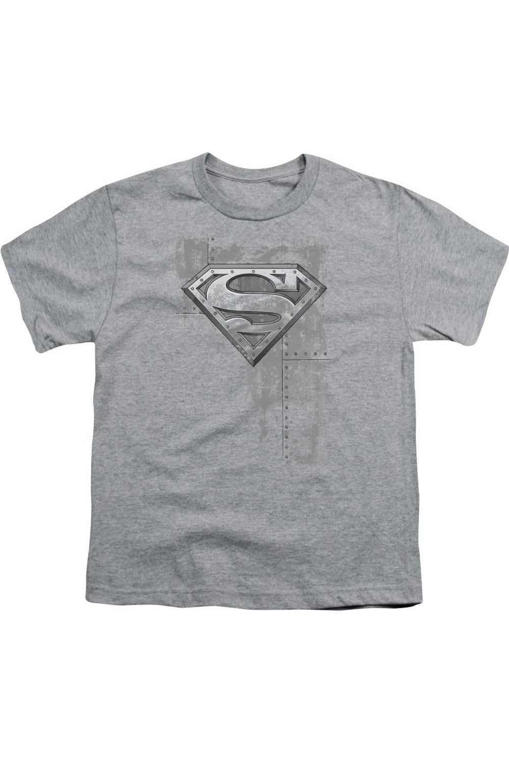

Футболка с коротким рукавом "Superman" для детей с металлическими заклепками Gildan, Athletic Heather
