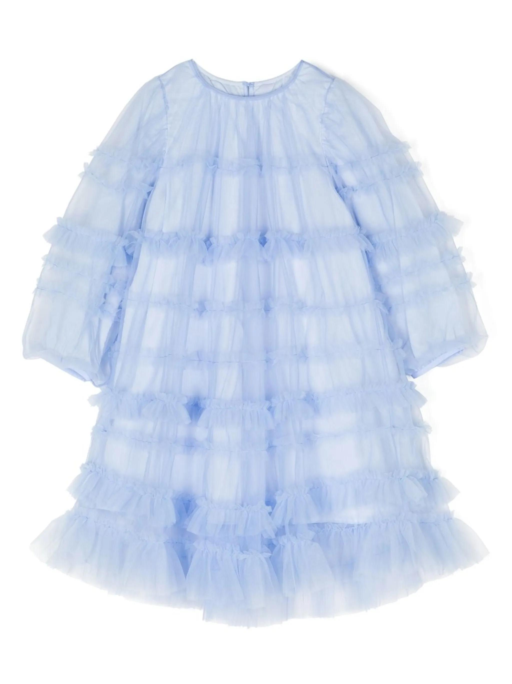 

Платье с длинными рукавами и оборками Jnby By Jnby, синий