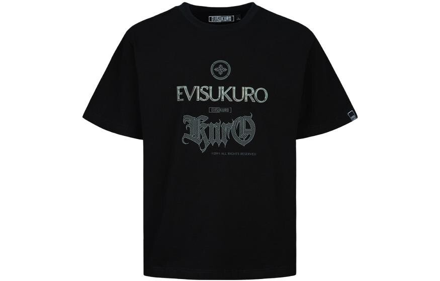 

Футболка мужская черная Evisu, черный