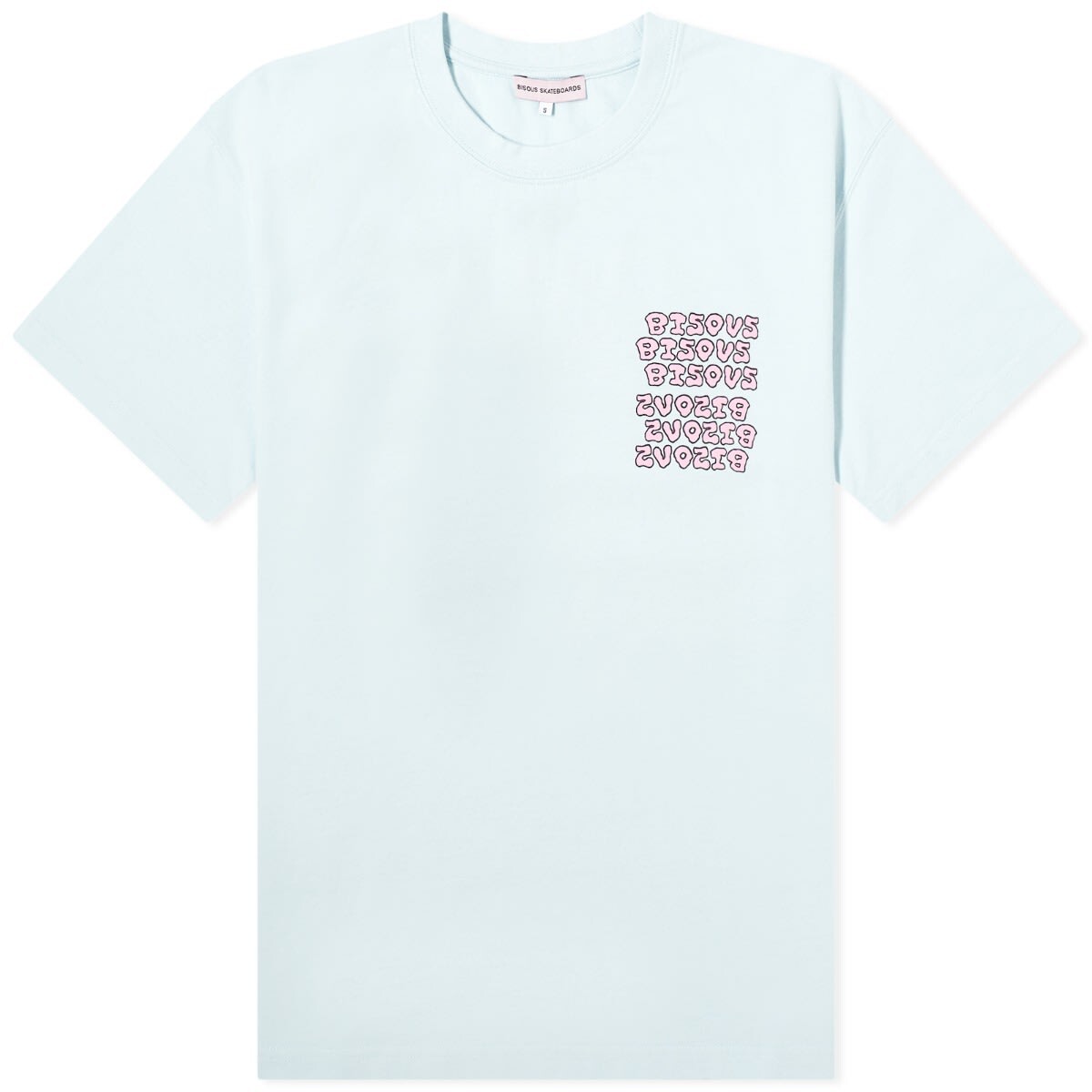 

Футболка Bisous Skateboards Slime T-Shirt, цвет Cool Blue
