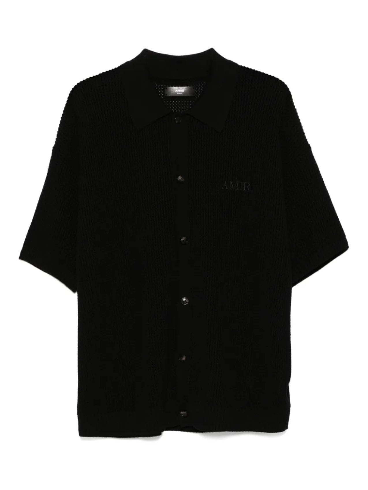 

Рубашка AMIRI из сетчатой ткани, связанная крючком, черный
