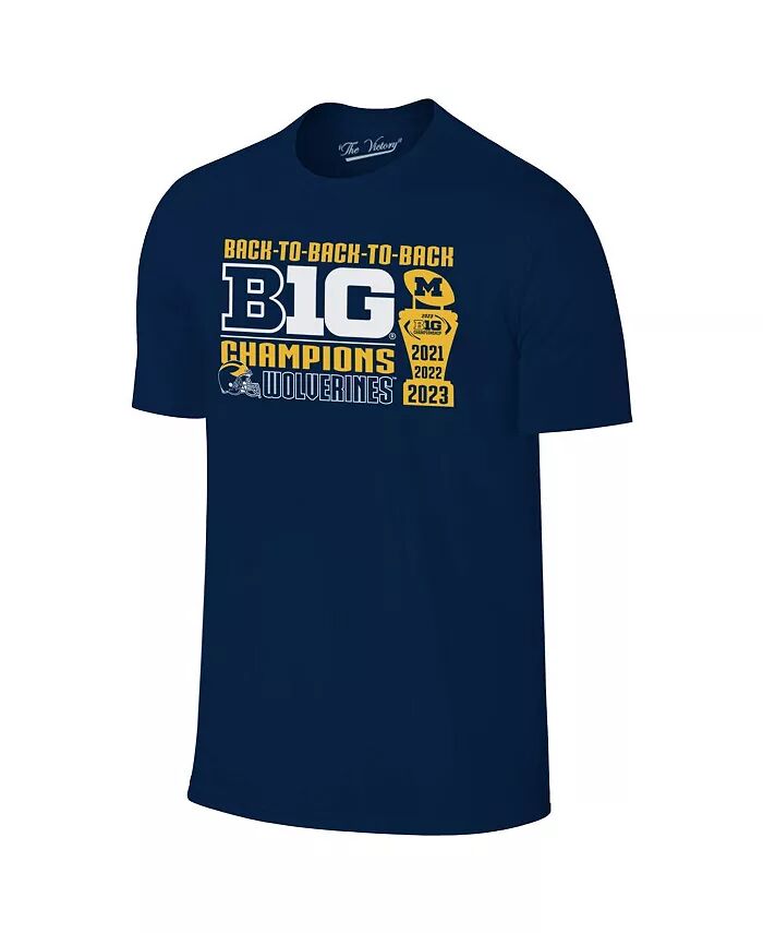 

Футболка мужская Navy Michigan Wolverines с изображением чемпионов конференции Big Ten Original Retro Brand