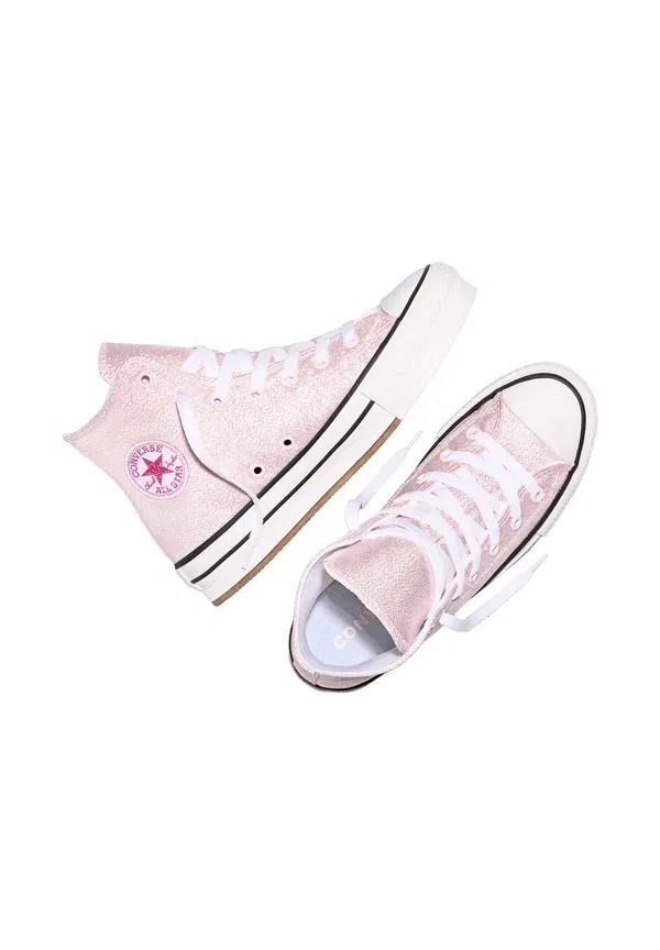 Кроссовки высокие Converse Chuck Taylor All Star Lift Platform Shine High Top Trainers, белый с черным — фото 3