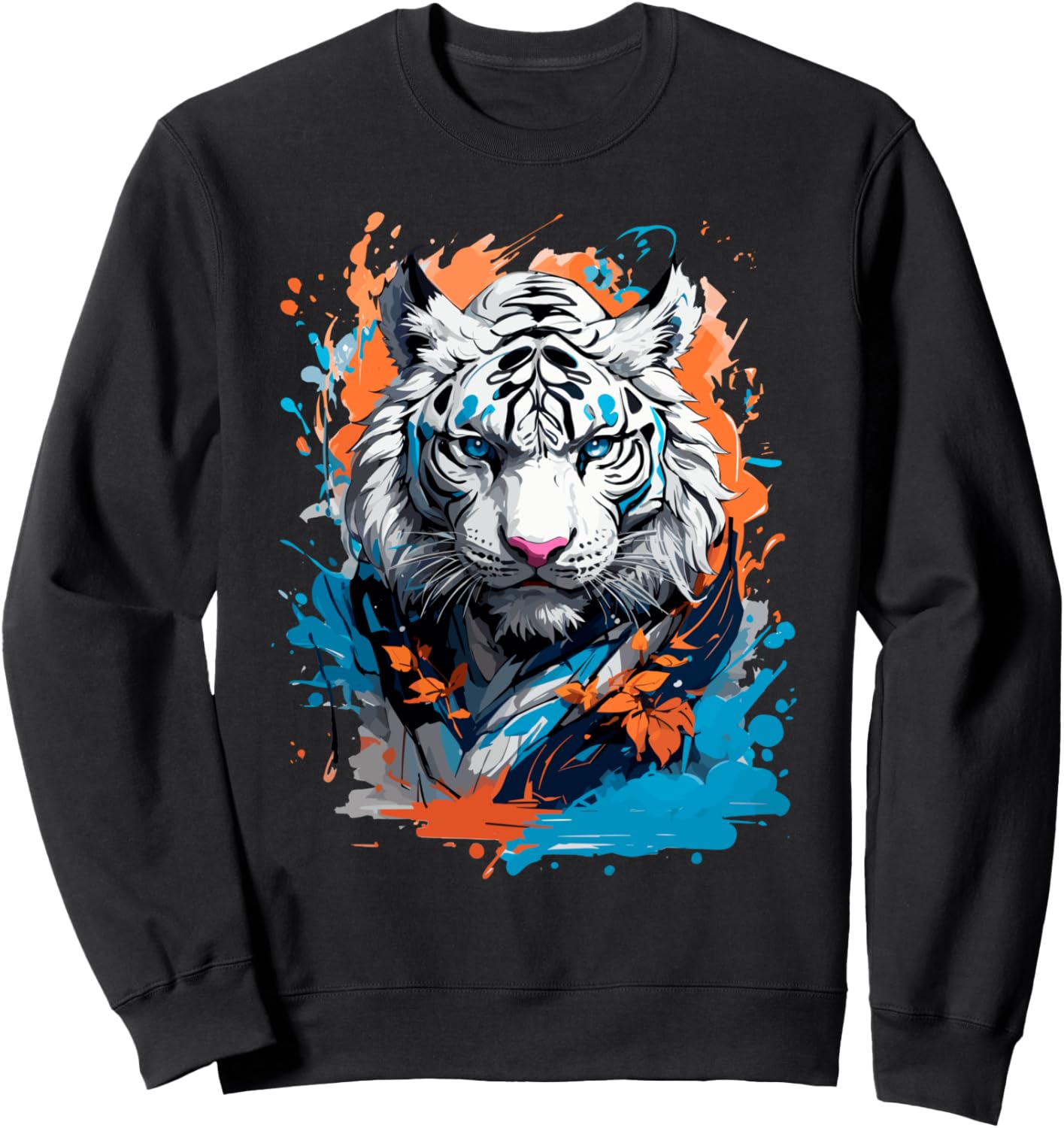 

Толстовка с изображением белого тигра Tiger Shirt Jg