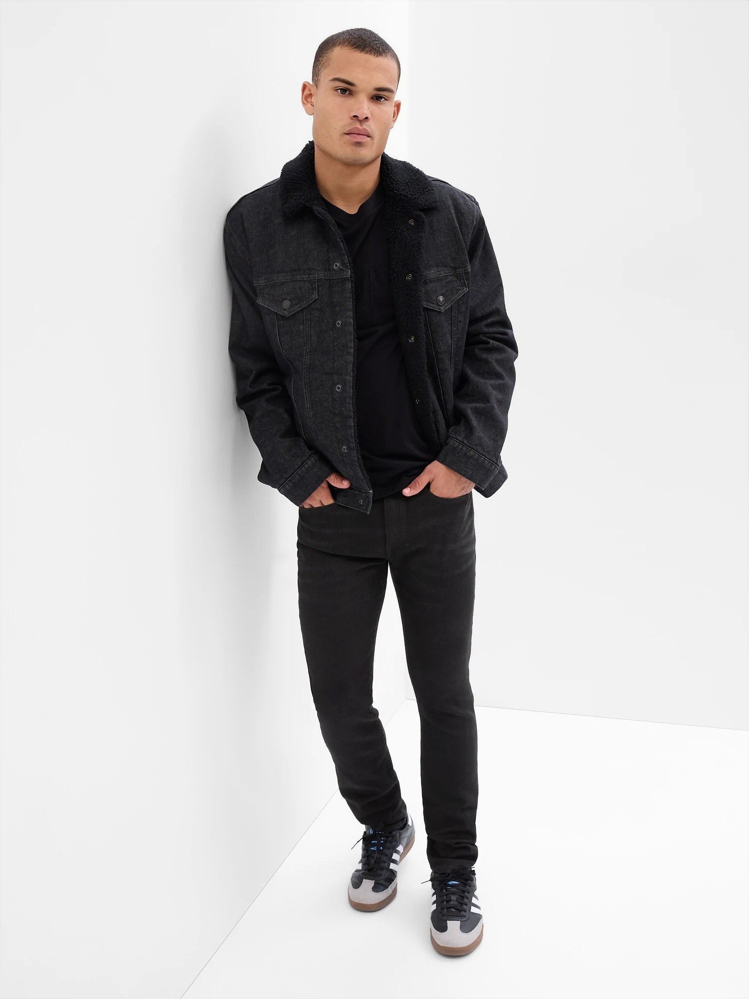 (M) Джинсы SoftMax Skinny Fit GAP, BLACK_WASH