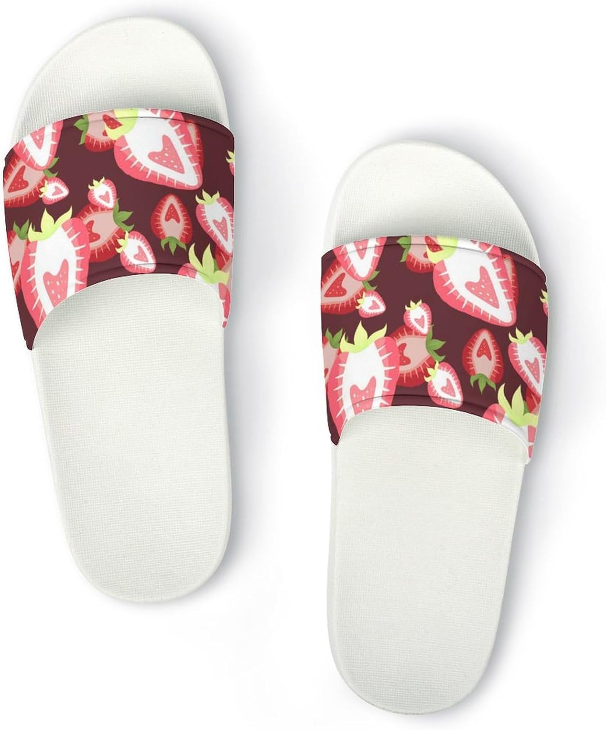 

Домашние шлепанцы для душа Jeireumteor с мультяшной коровой, мягкие, нескользящие, для ванной, для женщин и мужчин, красный