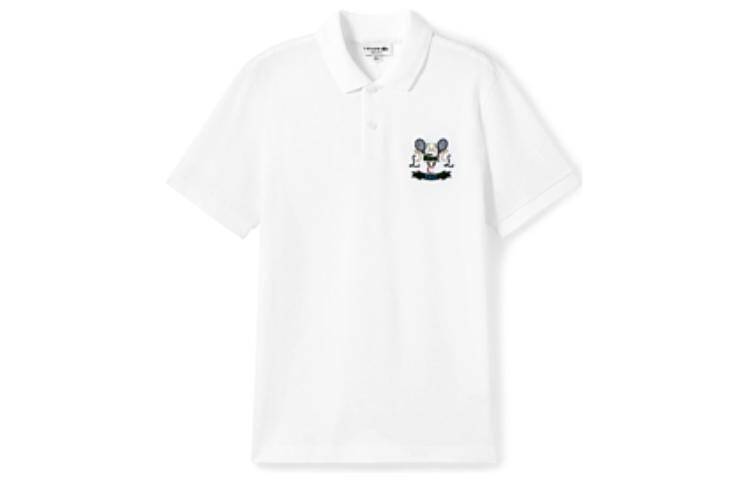 

Рубашка поло мужская белая Lacoste, белый