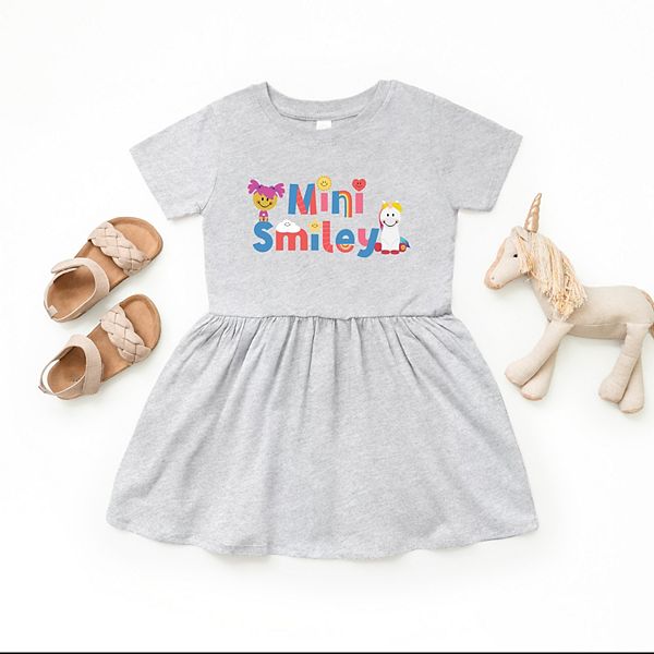 Платье для малышей Mini smiley icons unicorn The Juniper Shop, White Spot — фото 3