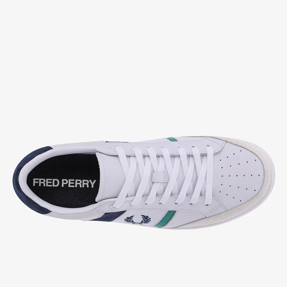 Мужские белые кроссовки B725 из кожи/замши от Fred Perry — фото 3