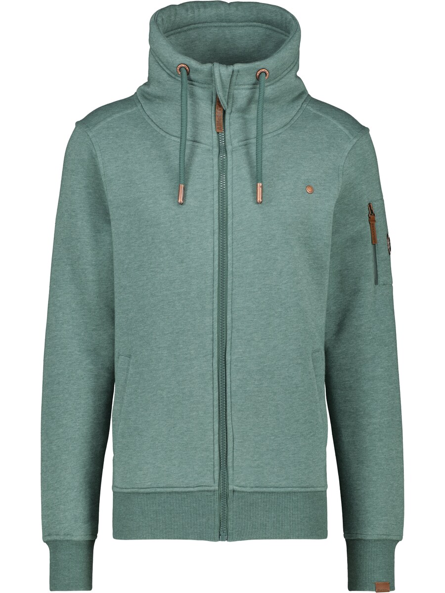 

Толстовка с капюшоном на молнии Alife and Kickin Zip-Up Hoodie Elias, цвет mottled green