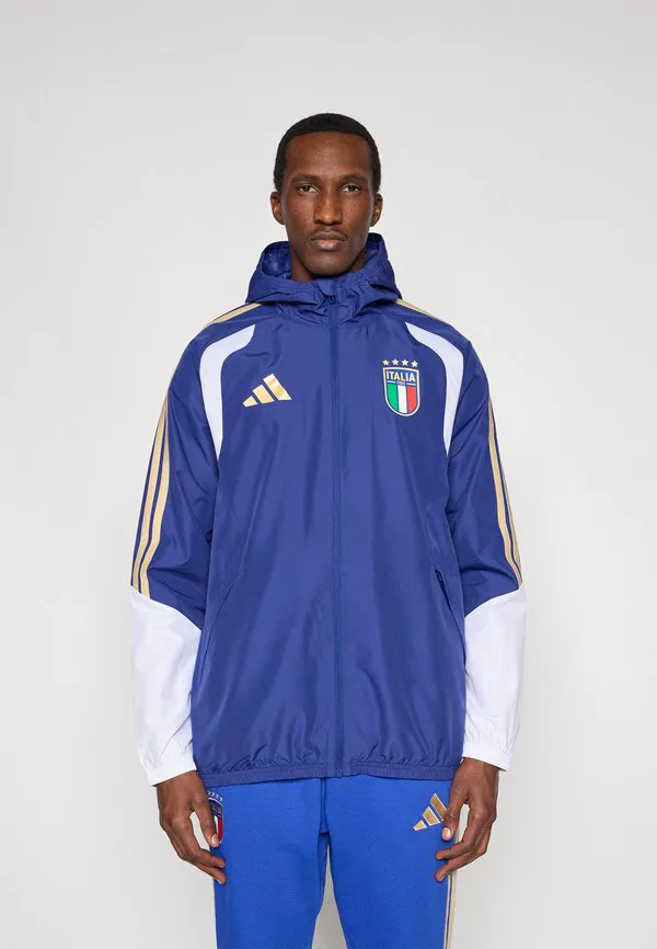 Figc италия, куртка, форма национальной сборной италии Adidas Performance, Victory Blue