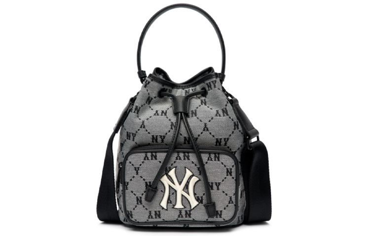 

MLB Сумка монограмм коллекция полиэстер ведро, Cool Gray