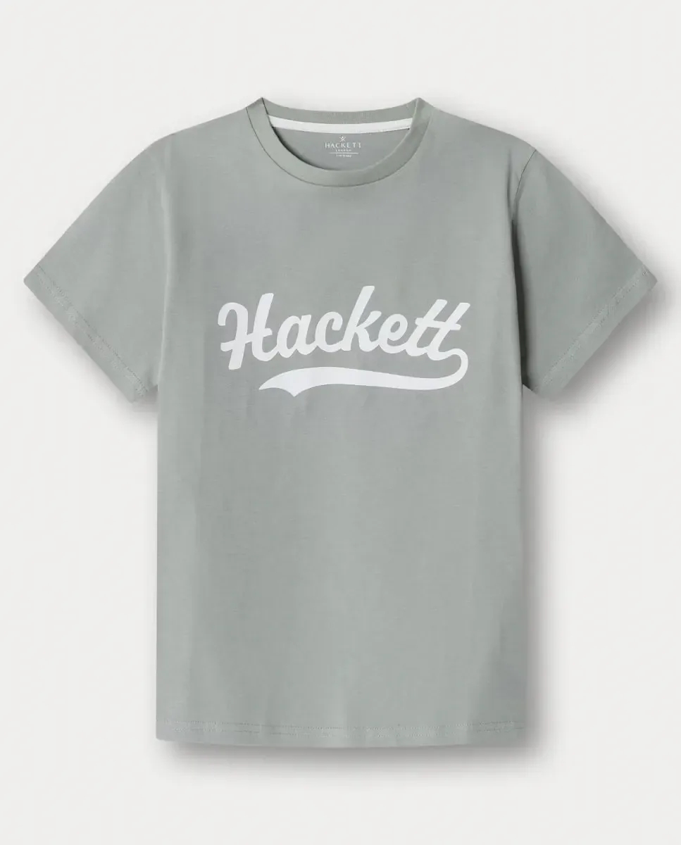 Детская футболка с логотипом Hackett, светло-зеленый