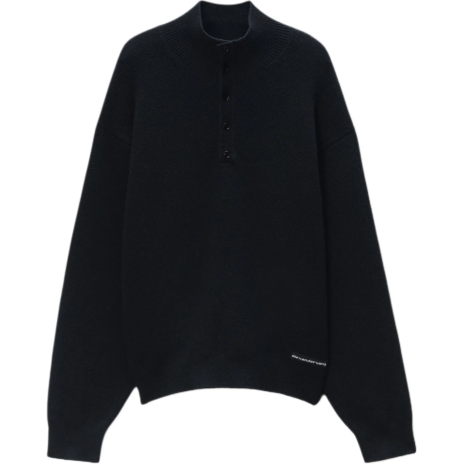 SS26 Вязаный трикотаж Unisex Alexander Wang, черный