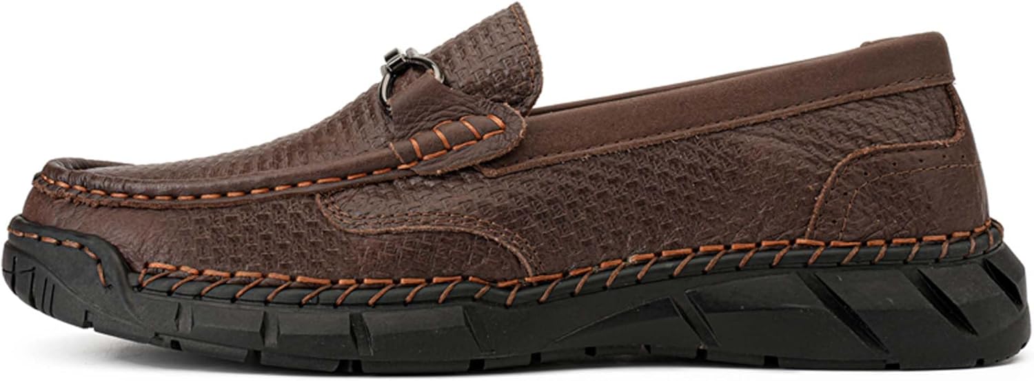 

Мужские классические повседневные деловые туфли Ручная прошивка Противоскользящие Износостойкие Оксфорды Легкие Мягкие повседневные туфли из коровьей кожи Коричневые Wurmiuhd