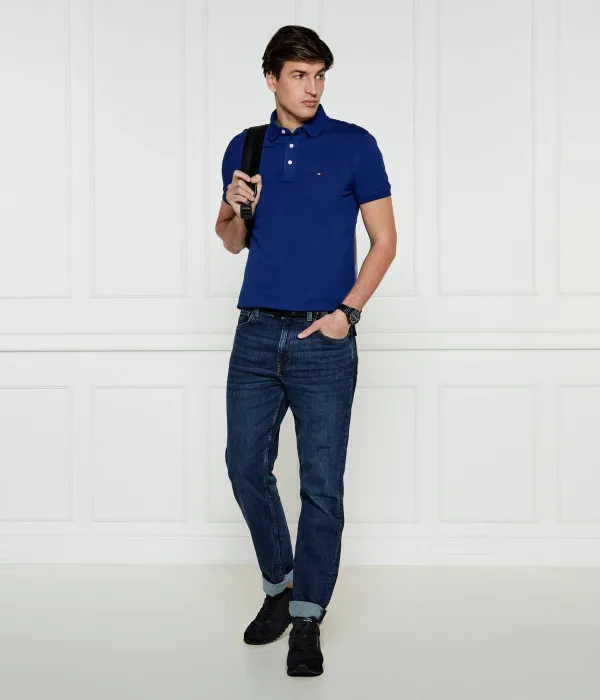 Футболка поло Slim fit Tommy Hilfiger, синий — фото 2