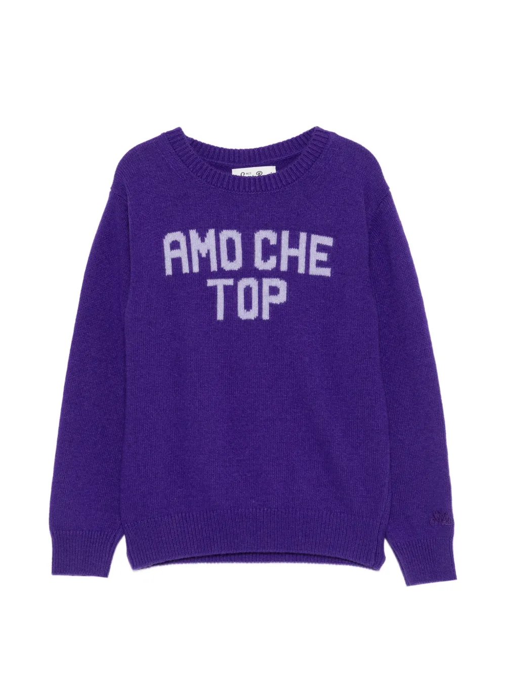 

Топ с круглым вырезом в стиле "принцесса" Mc2 Saint Barth Kids, фиолетовый