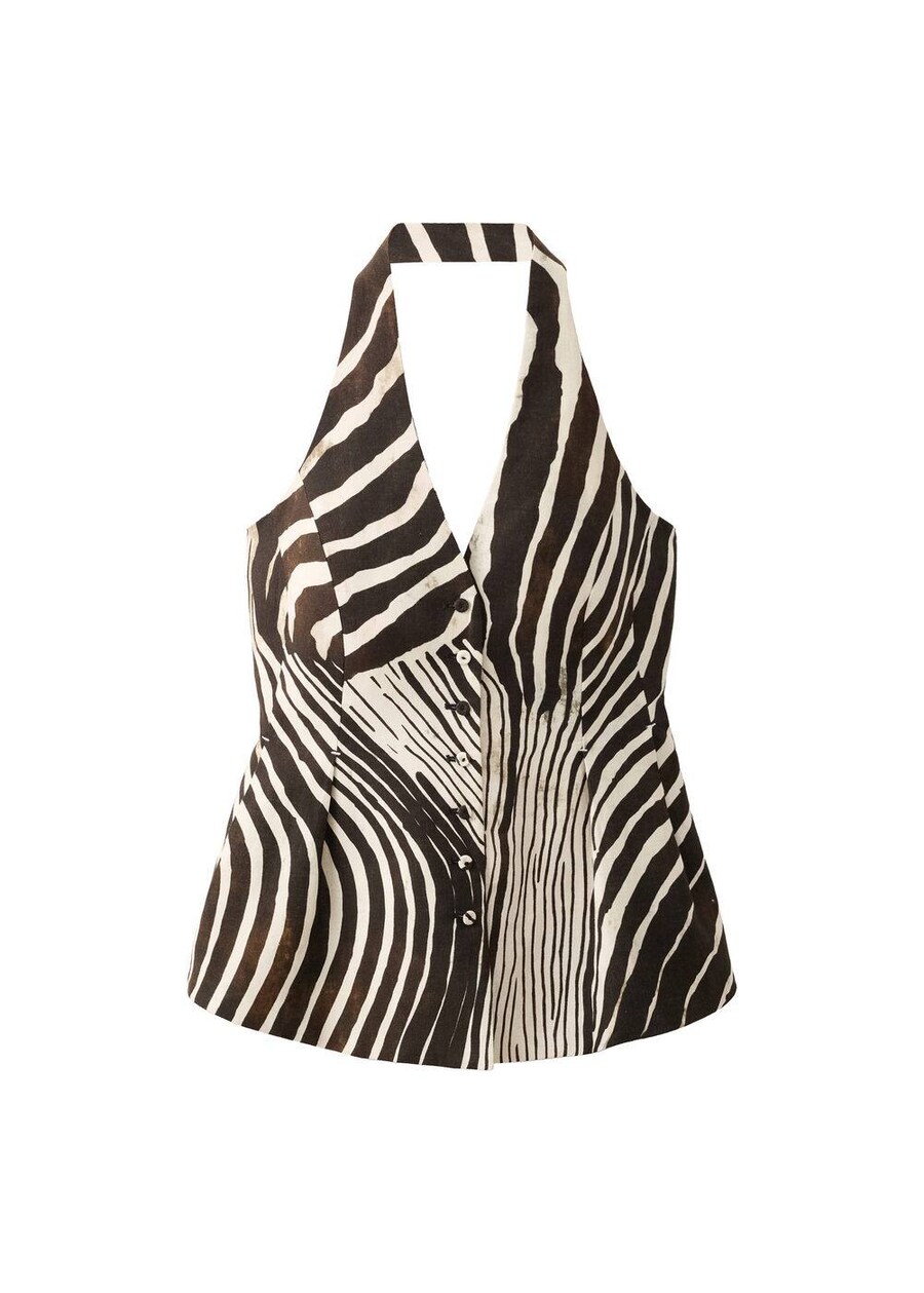 

Топ MANGO, Black/White