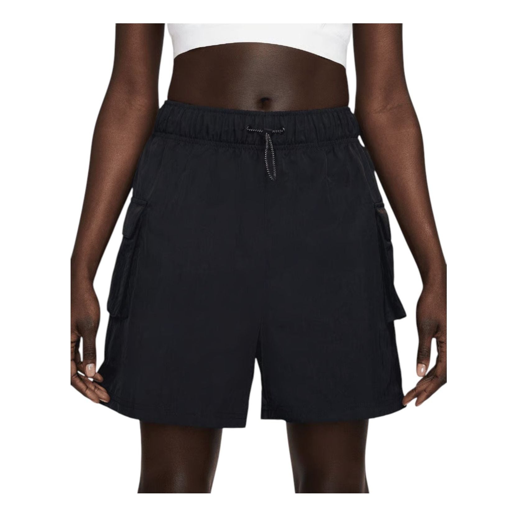 

Шорты (WMNS) Nike Sportswear Essential Woven High-Waisted Shorts 'Black'