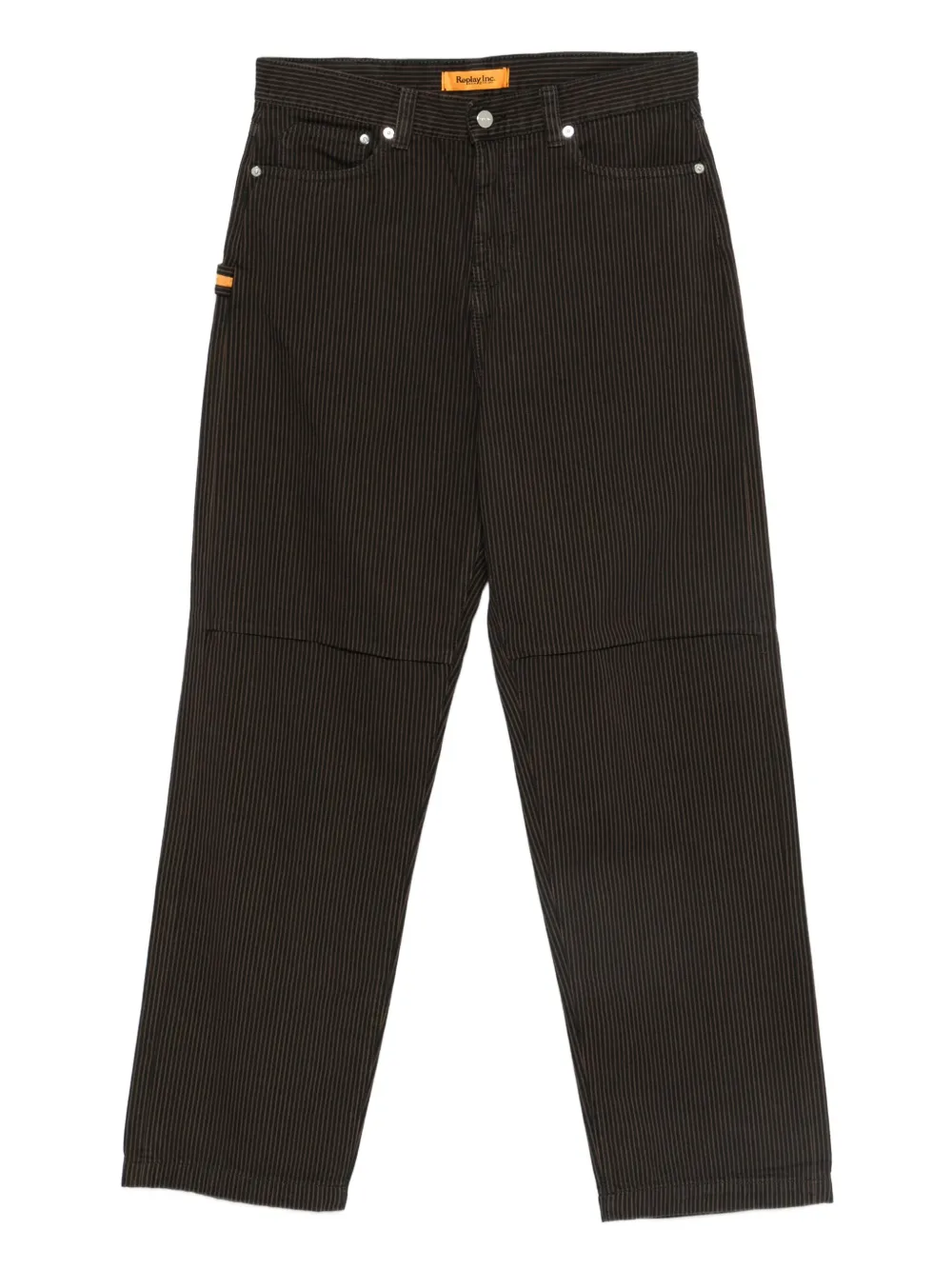 

Брюки в тонкую полоску Replay, черный