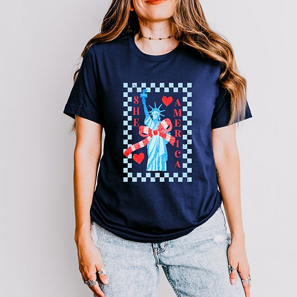 

Футболка She loves america в клетку с коротким рукавом Simply Sage Market, True Navy, Зеленый, Футболка She loves america в клетку с коротким рукавом Simply Sage Market, True Navy