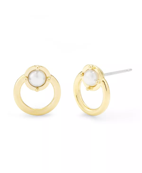 

Серьги Mia с искусственным жемчугом Brook & York, gold