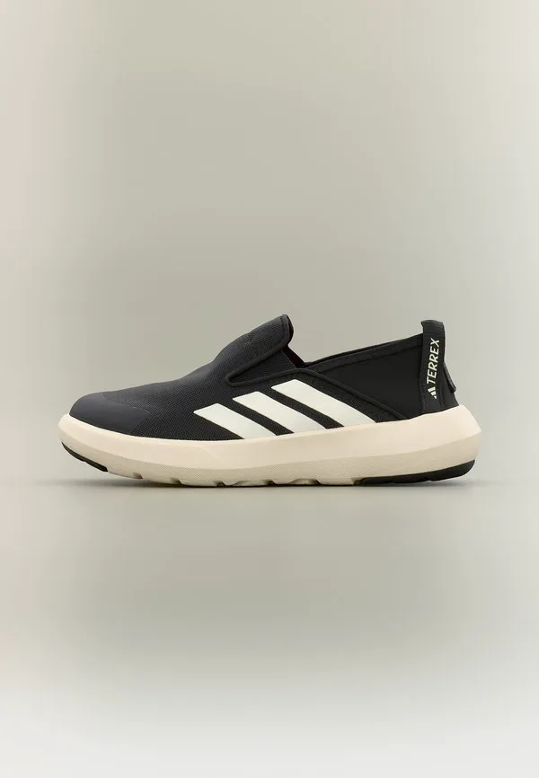 Унисекс походные ботинки без шнурков Adidas Terrex, Core Black/Chalk White/Semi Impact Orange