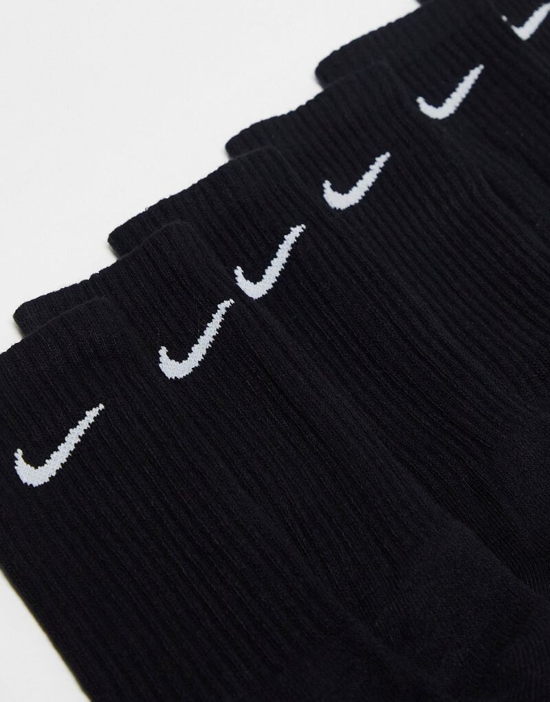 Черные носки Nike Training Everyday Cushioned (6 штук) — фото 3