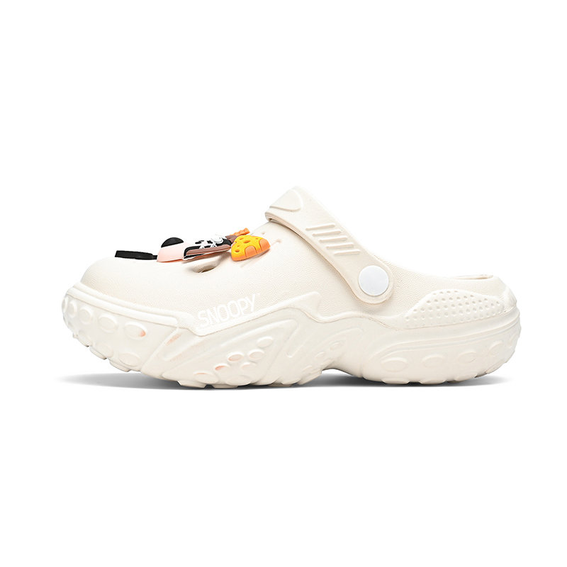 

Детские противоскользящие, износостойкие, дышащие сабо SNOOPY, бежевый