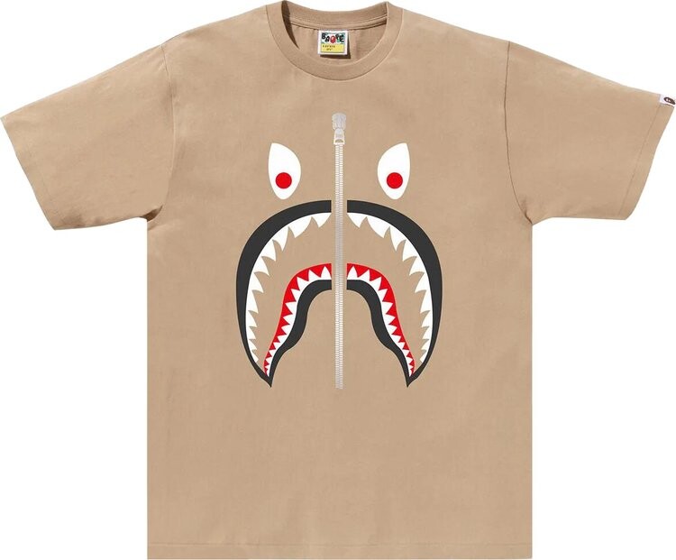 

Футболка BAPE Mad Shark 'Beige', загар