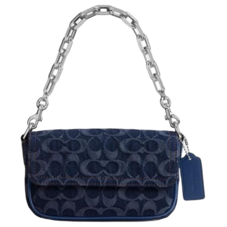 

COACH Кожаная сумка-кроссбод для мужчин Тёмно-синий