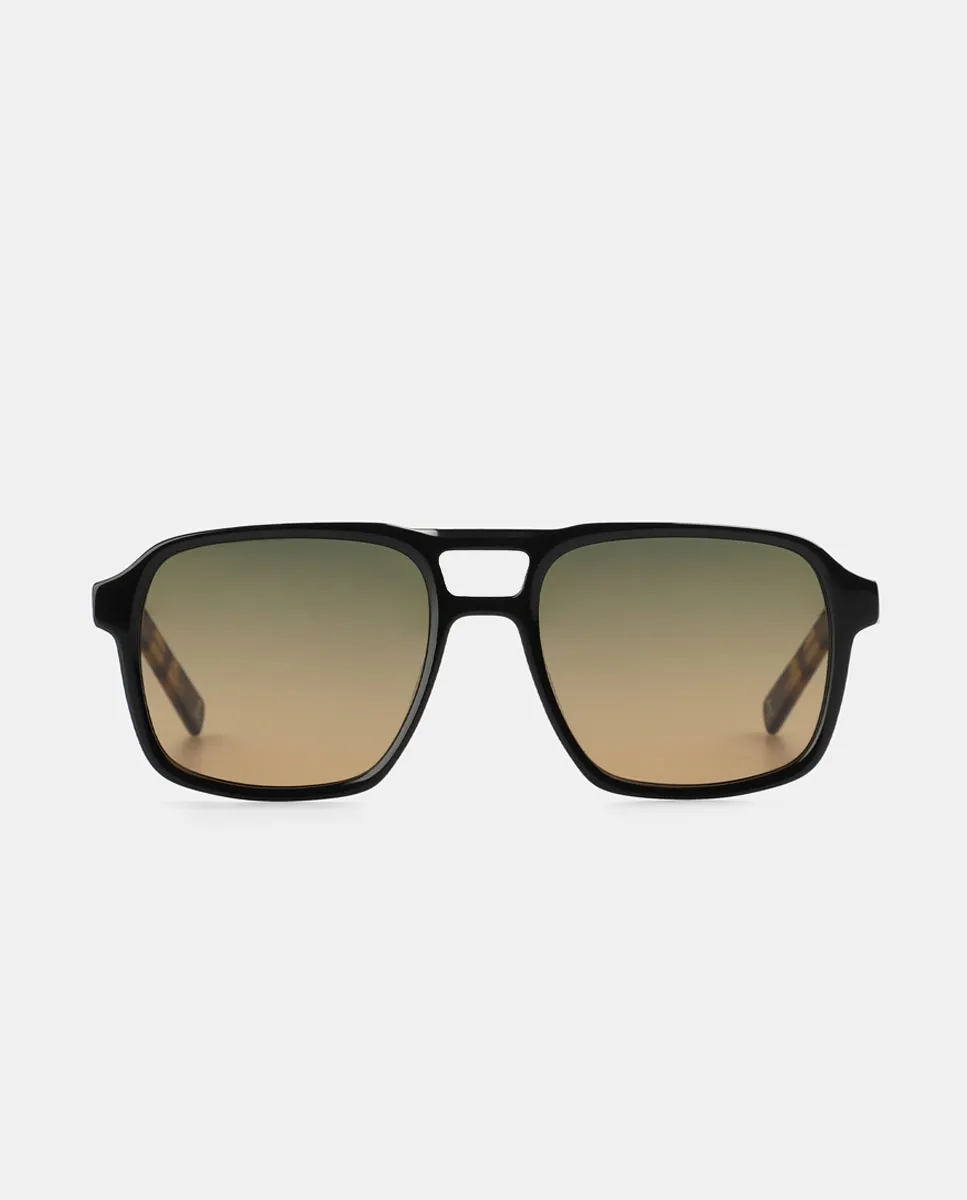 

Мужские прямоугольные солнцезащитные очки из ацетата Scalpers, черный