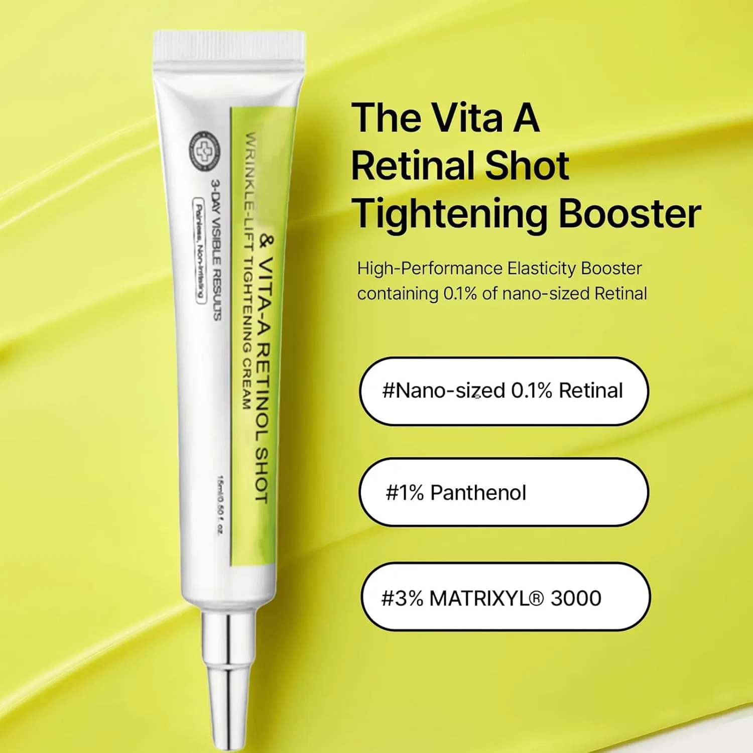 Укрепляющий тоник для лица с ретиналем «Vita-A Retinal Shot» (3 шт.) Tkgeoue — фото 4