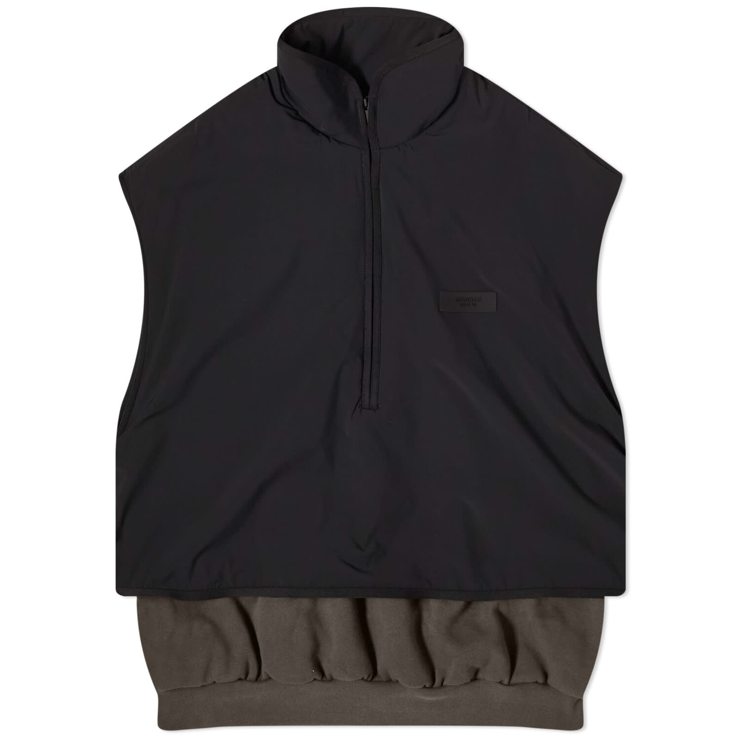 

Жилет Fear Of God Essentials Spring Nylon Fleece Mockneck, цвет Ink & Jet Black