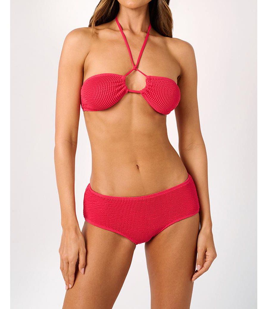 

Женский топ-бандо с перекрестным вырезом спереди WeWoreWhat, Hot pink