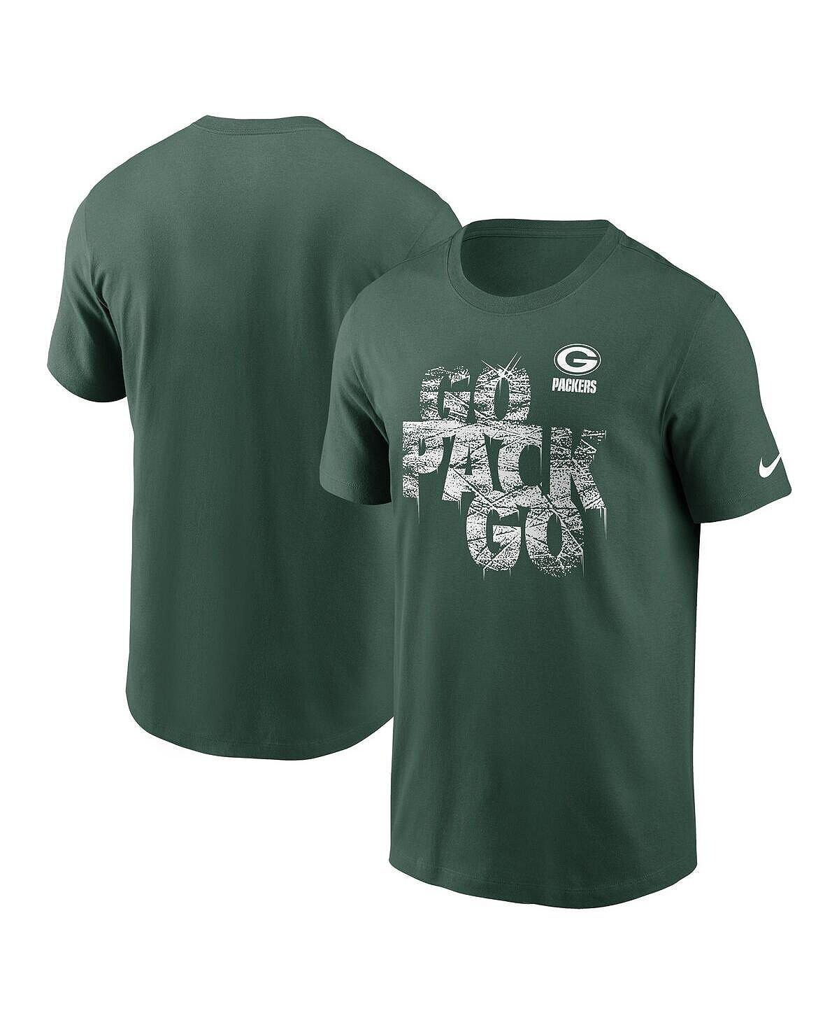 

Мужская зеленая футболка Green Bay Packers Local Essential Nike, Зеленый, Мужская зеленая футболка Green Bay Packers Local Essential Nike