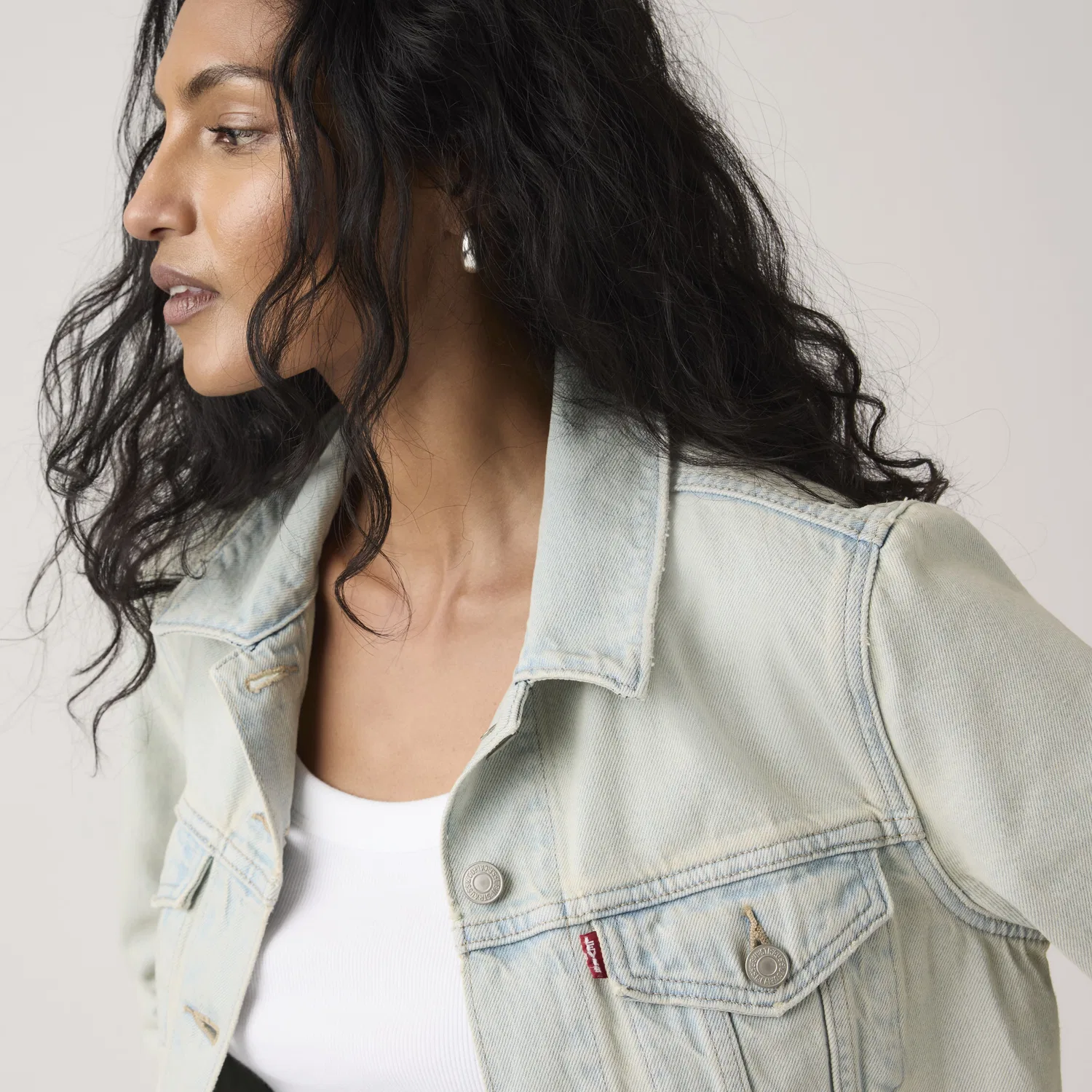 Оригинальная куртка дальнобойщика Levi's, Light Wash — фото 2