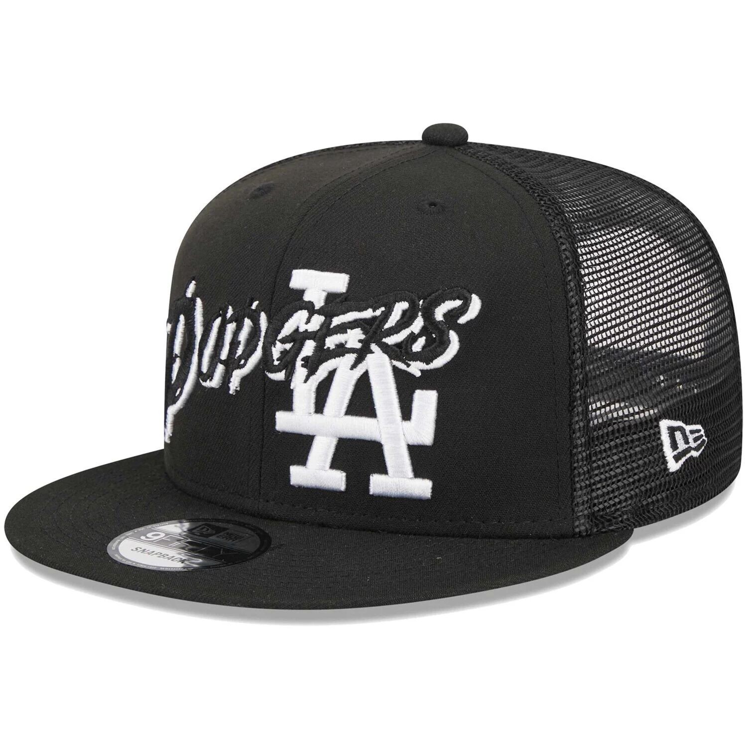 

Мужская черная кепка New Era Los Angeles Dodgers Street Trucker 9FIFTY Snapback