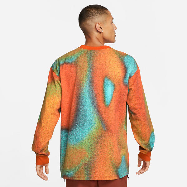 Футболка Nike ACG Allover Print Long Sleeve T-Shirt 'Orange', оранжевый — фото 3
