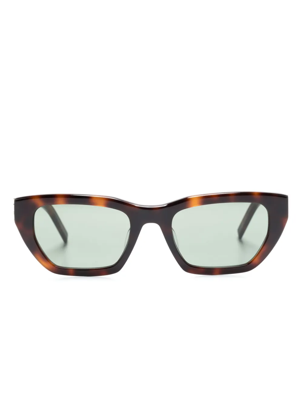

Солнцезащитные очки с логотипом Saint Laurent Eyewear, коричневый