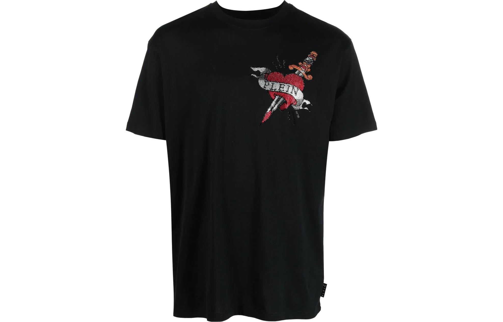 

Футболка SS23 мужская черная PHILIPP PLEIN