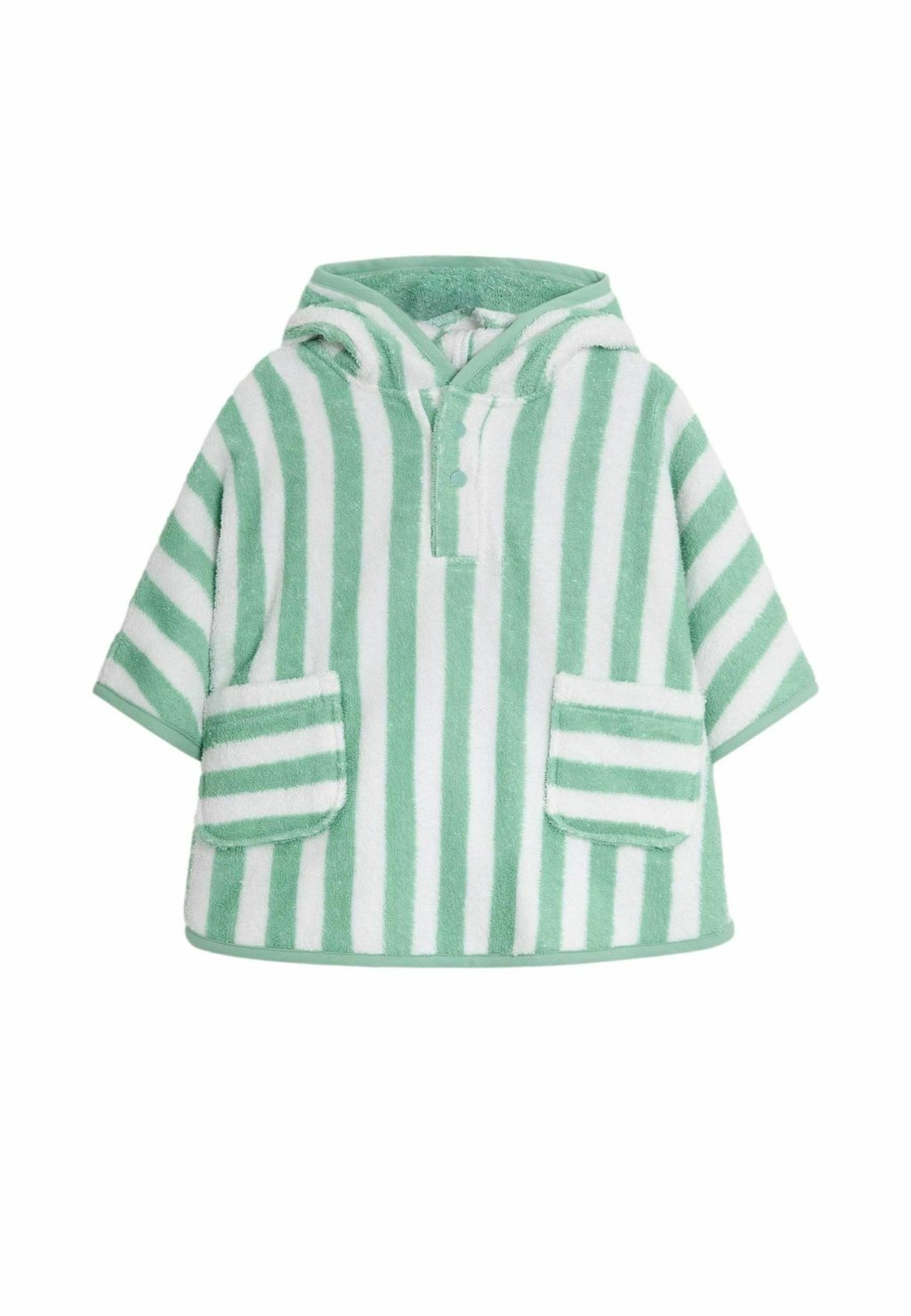 

Плащ REGULAR FIT STRIPE TOWELLING PONCHO JoJo Maman Bébé, зеленый