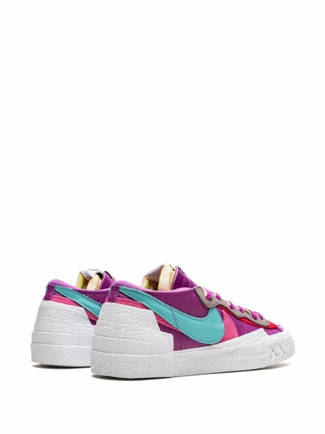 Nike кеды x KAWS x Sacai Blazer Low, фиолетовый — фото 3