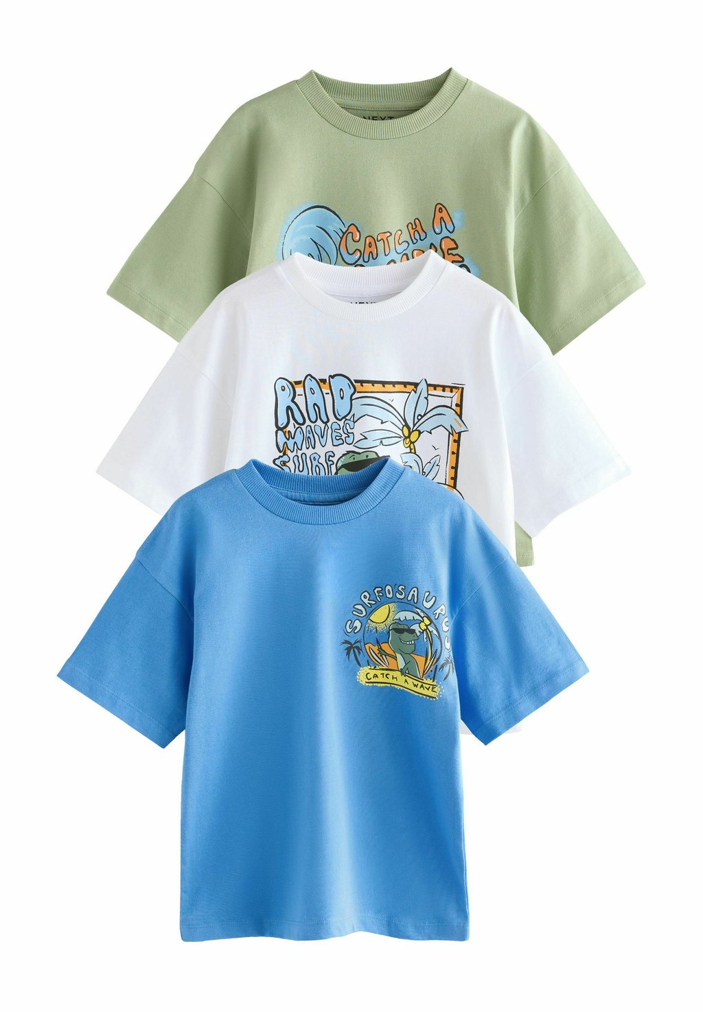 

Футболка с принтом SHORT SLEEVE GRAPHIC 3 PACK STANDARD Next, синий