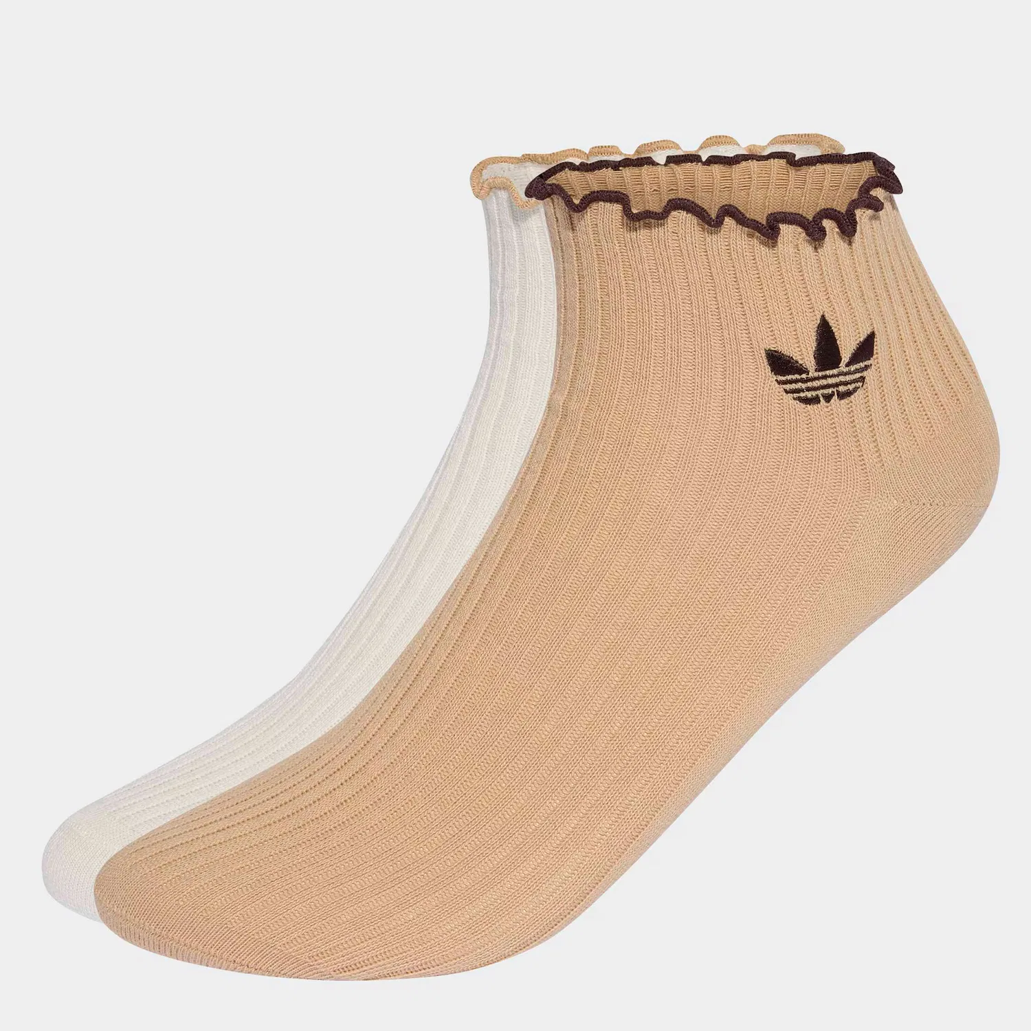 Носки Adidas Originals бежевого цвета