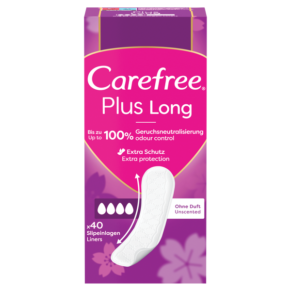 

Гигиенические прокладки, 40 шт./1 упаковка. Carefree Plus long