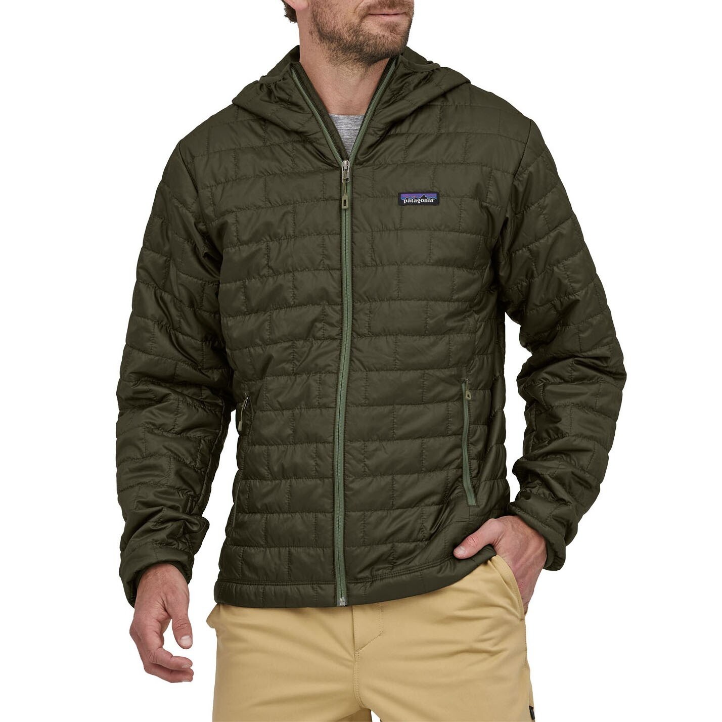 

Толстовка Patagonia Nano Puff, зеленый