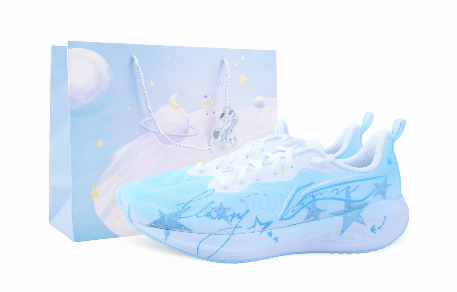 

Wuyue нескользящие устойчивые к истиранию низкие кроссовки Casual Running для мужчин LINING, белый